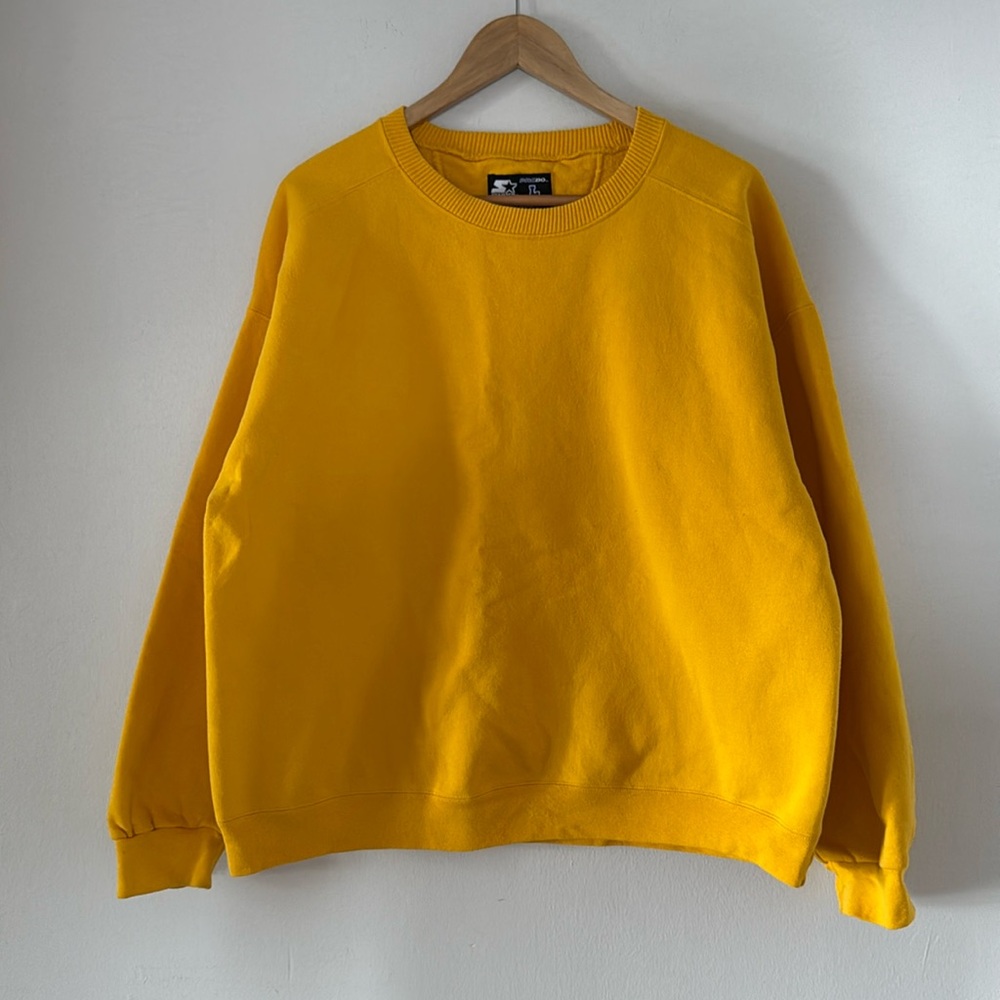 Vintage Starter Pro80 Crewneck / Yellow / Large